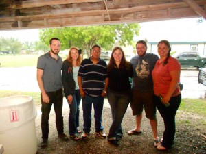 Group picture with Arturo, all in nice clothes