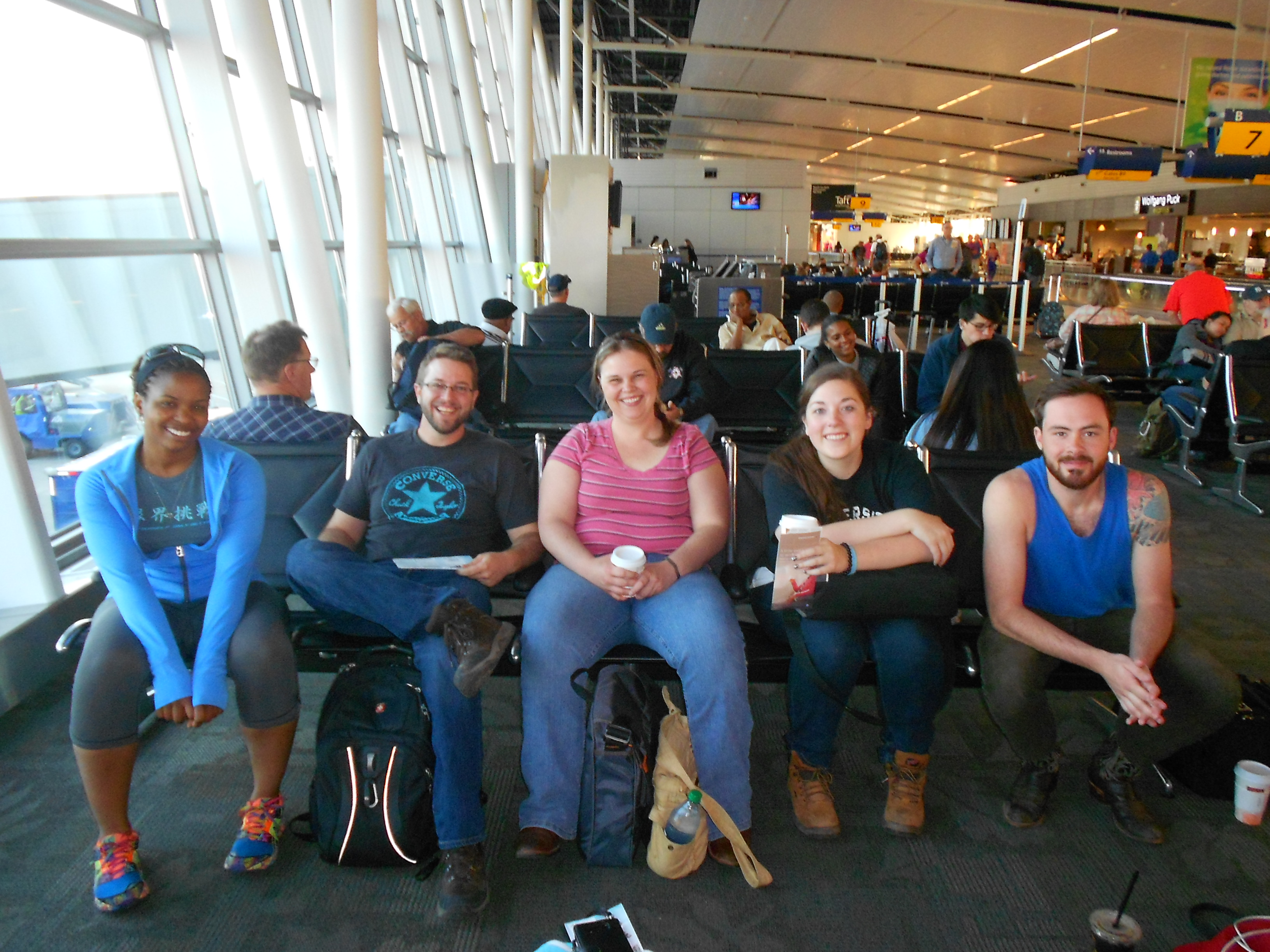 Group picture at the Airport