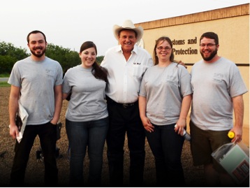 The 2014 team at a Border Patrol meeting