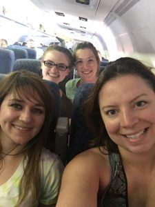 On the plane and homeward bound