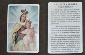 Prayer card