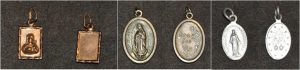 Religious charms that were carried by a female that perished in 2012