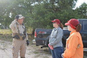 Deputy Don giving us instructions on our search for the day