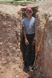 Haley fitting perfectly within our test trench