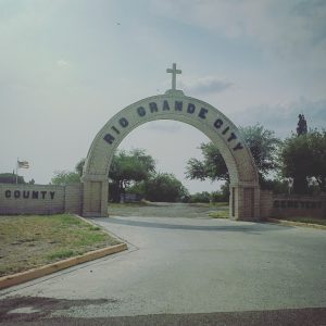 Entrance to Rio Grande City Cemetery.