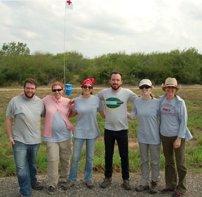 May 2016 Beyond Borders Team in front of a water station