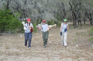 Team members with non-human bones