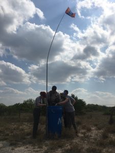 Checking water stations with Don