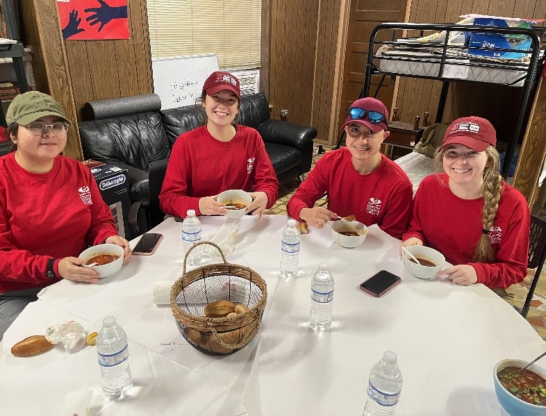 Beyond Borders Team enjoying Menudo