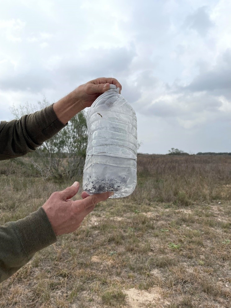 A discarded water jug