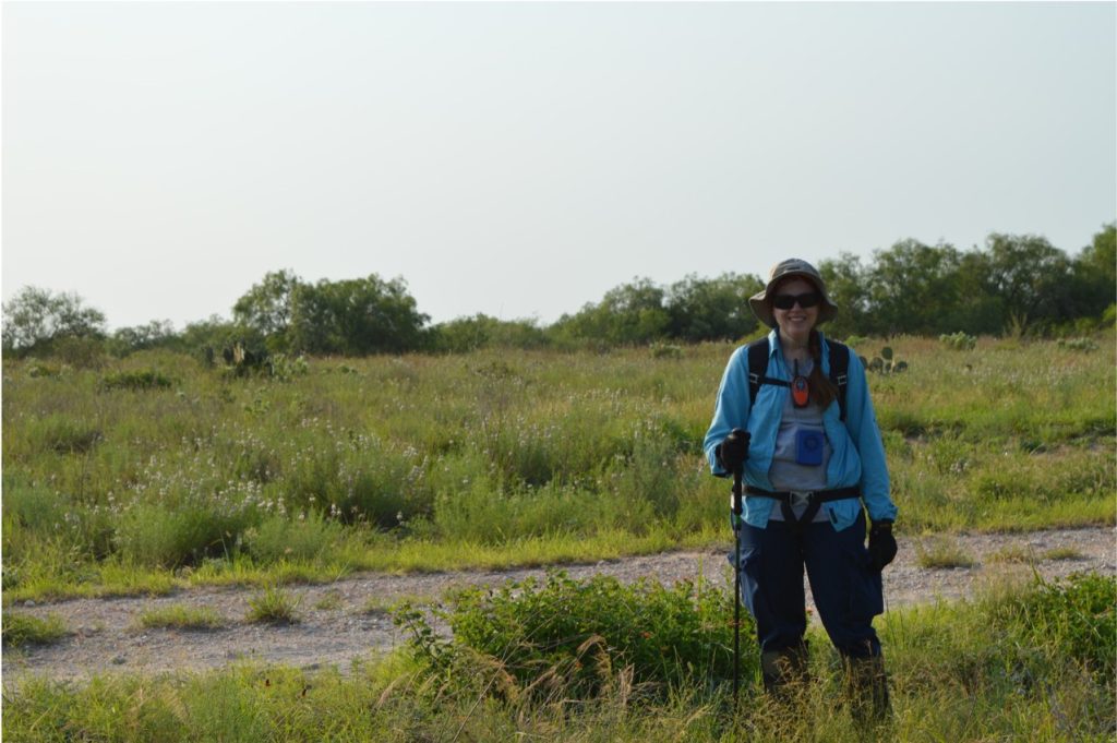 Dr. Latham in the brush