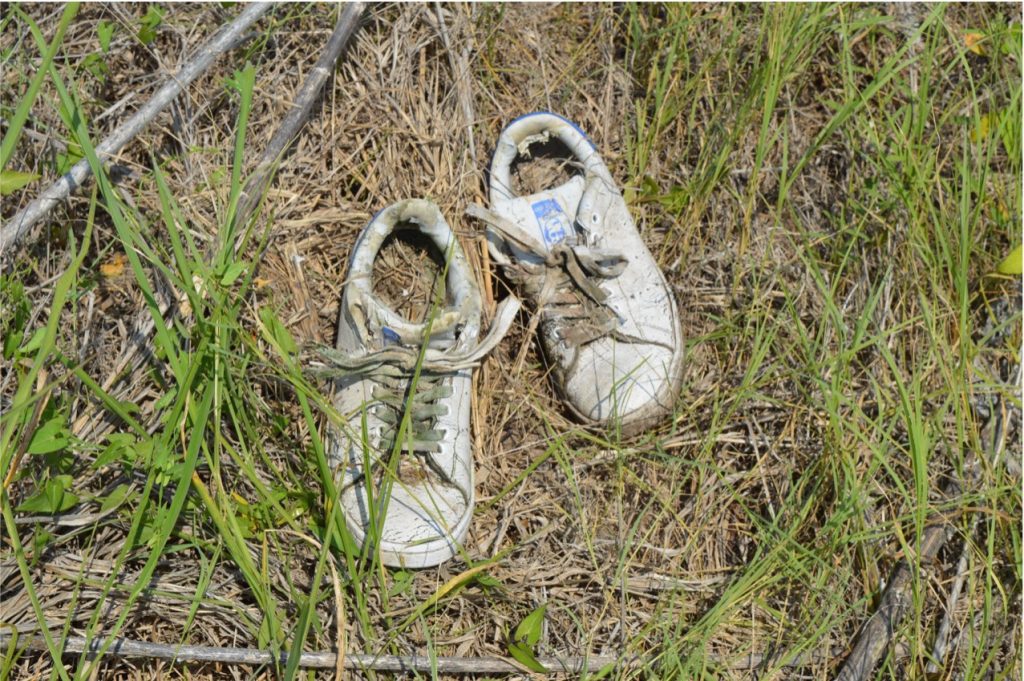 Discarded shoes 