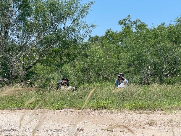 Team members taking a break