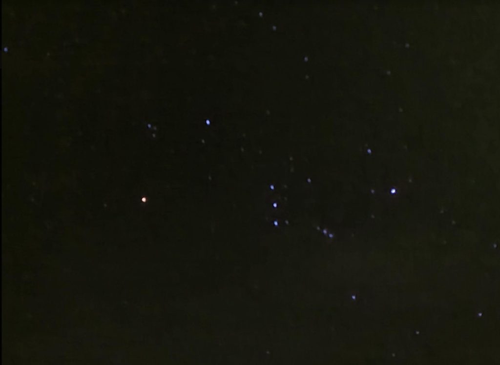The constellation 'Orion the Hunter' taken the night we used Don's infrared drone.