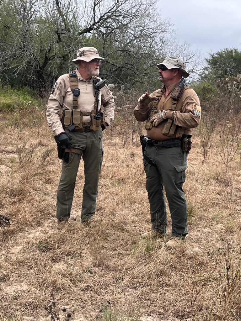 Deputy White and Paramedic Gregory in the Texas brush