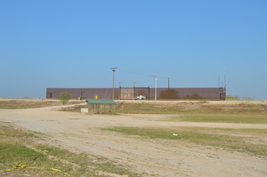 A checkpoint at the US-Mexico border.
