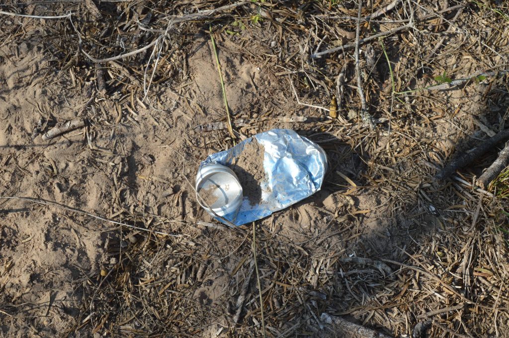 An older can found in the field.