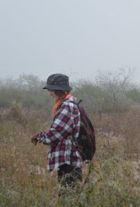 Makenna Mizell in the field